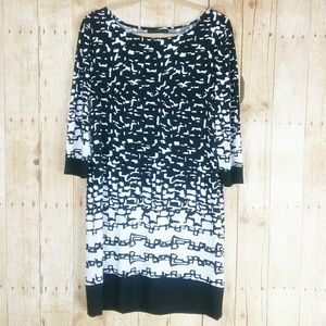 Tiana B. Black & White Dress Size M